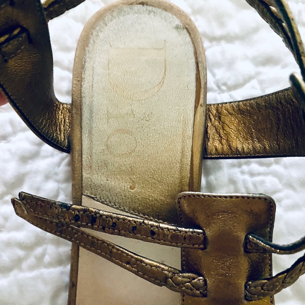 [Dior] Gold Gladiator Sandals - Picture 3 of 6